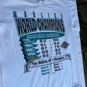 6-2026-Gildan White Miami Marlins World Champions 1997 dated